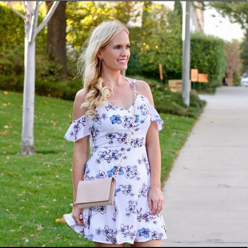 Boutique floral flutter dress